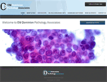 Tablet Screenshot of olddominionpathology.com